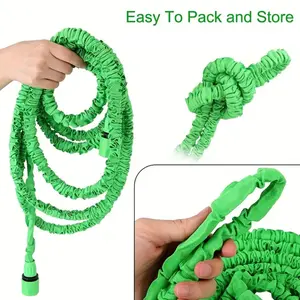 15M Expanding Garden Hose Pipe Lightweight Flexible 7 Dial Spray Gun