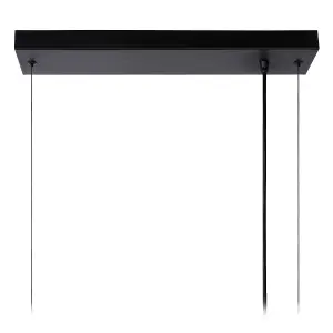 Lucide Fabian Modern Bar Pendant Light - 6xE27 - Black