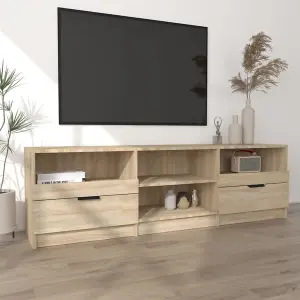 Berkfield TV Cabinet Sonoma Oak 150x33.5x45 cm Engineered Wood