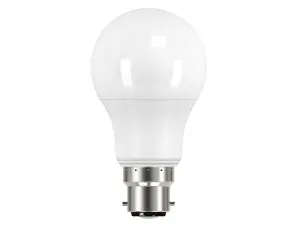 Energizer S8857 LED BC (B22) Opal GLS Non-Dimmable Bulb, Warm White 470 lm 5.5W ENGS8857