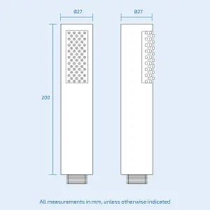 Flora 3 Way Round Concealed Thermostatic Mixer Valve Bath Filler Hand Shower