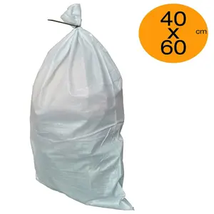 Rubble Sacks 40cm x 60cm Builders Bag Sack Tough Waste Woven (Pack of 25)