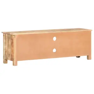 Berkfield TV Cabinet 120x30x40 cm Rough Mango Wood