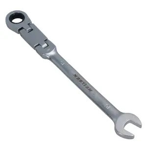 15mm Metric Double Jointed Flexi Ratchet Combination Spanner Wrench 72 Teeth