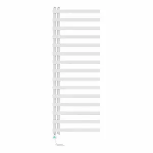 Right Radiators Prefilled Thermostatic Electric Heated Towel Rail Designer Ladder Warmer Rads - 1600x600mm White