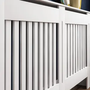 Vida Designs Chelsea Large White MDF Radiator Cover