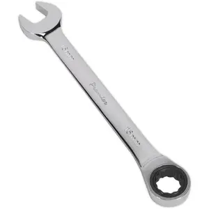 16mm Chrome Vanadium Steel Ratchet Spanner with 72-Tooth Mechanism