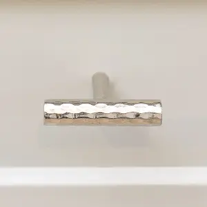 Melody Maison Silver Metal Hammered Drawer Bar Pull Handle