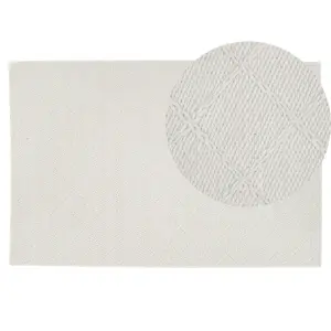 Area Rug 140 x 200 cm Off-White ELLEK