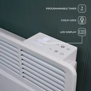 Adam Amba 1000W Electric Radiator in White