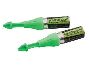 Marxman Marking Chalk Non-Permananet Twin Pack Green