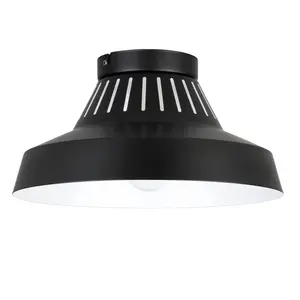 GoodHome Modern Matt Metal Black Ceiling light