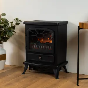 Focal Point ES 2000 Matt Black Electric Stove (H)540mm (W)430mm