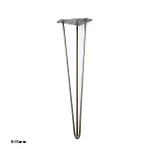 Oakcrafts - Antique Cast Iron Hairpin Leg - 915mm - Pack of 4 Legs