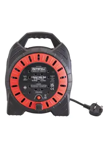 Faithfull 10m Cable Reel 13A 4 Sockets - XMS24CABLE10