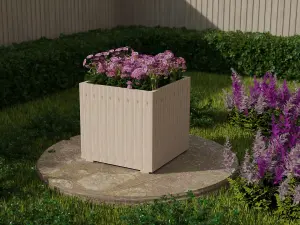 WoodyBlom2 wooden planter, 800x800x800