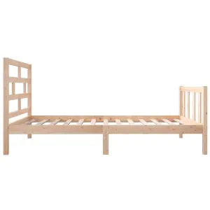 Berkfield Bed Frame Solid Wood Pine 90x200 cm