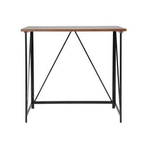 Seponi Ready assembled Matt walnut effect Folding desk (H)750mm (W)800mm (D)450mm