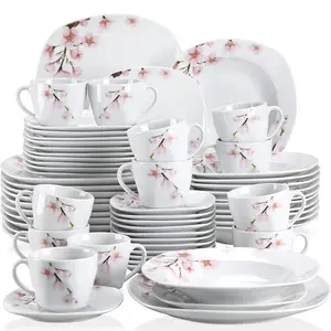 60 Piece Stoneware Dinnerware Set - Service for 12