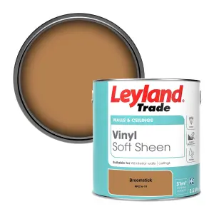 Leyland Trade Vinyl Soft Sheen Walls & Ceilings Emulsion Paint Broomstick (PPG16-19) - 2.5L