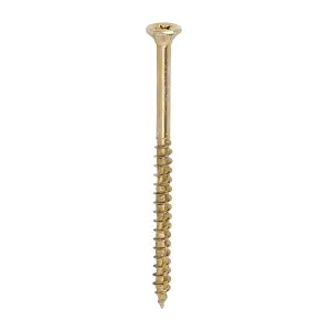 Timco - Velocity Premium Multi-Use Screws - PZ - Double Countersunk - Yellow (Size 5.0 x 80 - 1000 Pieces)