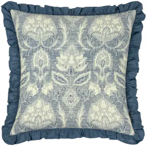 Paoletti Kirkton Floral Pleated Feather Rich Cushion