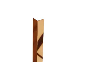 ILCOM decorative profile L 20mm x 2700mm x 0.6mm Copper Polished Stainless Steel