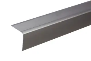 Anodised aluminium anti non slip stair edge nosing trim 900mm x 35mm x 35mm A41 inox