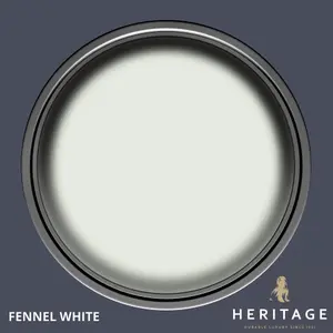 Dulux Trade Heritage Fennel White Eggshell Wall paint, 750ml