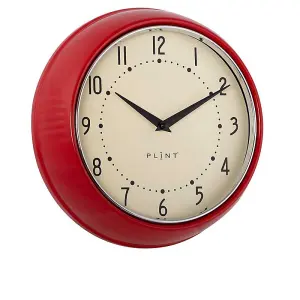 Clocks - Metal/Glass - L23 x W7 x H23 cm - Red