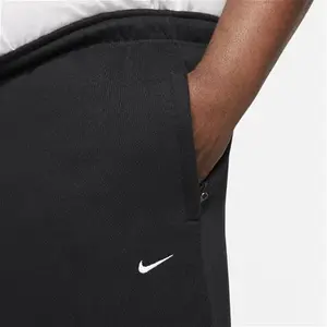 Nike Solo Swoosh Men's Fleece Trousers - Black - Cotton/Polyester