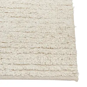 Cotton Area Rug 160 x 230 cm Beige TEZPUR