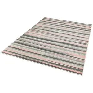 Colt CL11 Stripe Rugs in Pink by Asiatic - 120x170cm