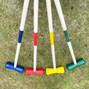 Wooden Croquet Game for 4 Players