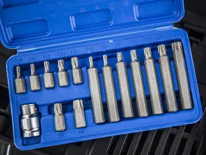 BlueSpot Tools TORX Bit Set, 15 Piece