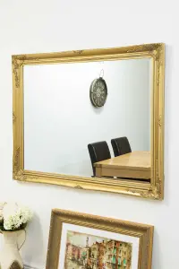 MirrorOutlet Buxton Gold Large Leaner Mirror 140 x 109cm