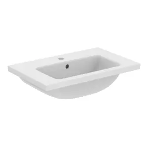 Ideal Standard i.life S Gloss White Rectangular Vanity Basin (W)60cm