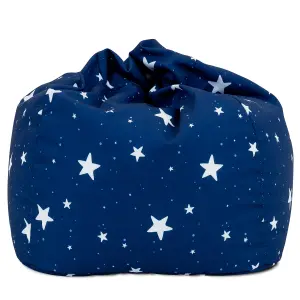 icon Kids Starry Skies Bean Bag Chair Navy Blue Childrens Bean Bags