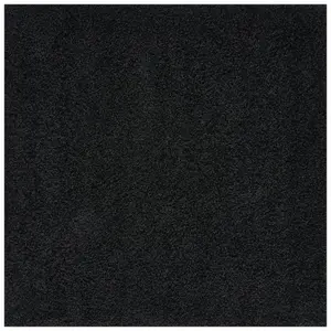 Myshaggy Collection Living Room Rugs Solid Design  Black