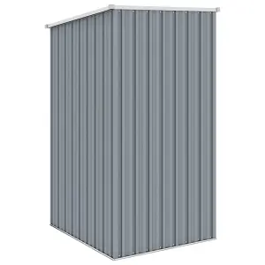 vidaXL Garden Shed Grey 87x98x159 cm Galvanised Steel