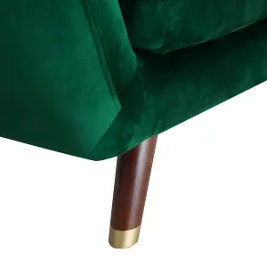 2 Seater Velvet Sofa Emerald Green BODO