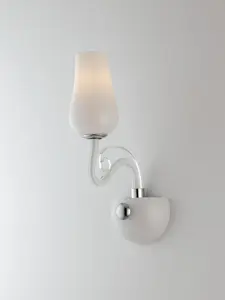 Luminosa ANGEL Wall Lamp with Glass Shades White 13x35x22cm