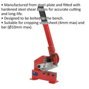 Heavy-Duty Manual Metal Cutting Shears for Sheet and Bar