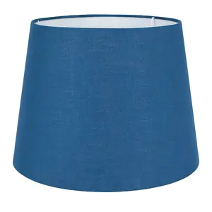 ValueLights Aspen Modern Tapered Table Floor Lamp Light Shade with Blue Fabric Finish