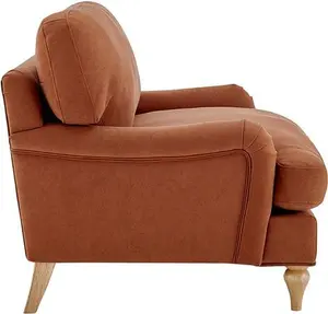 DUSK Hampshire Loveseat - Burnt Orange - Velvet