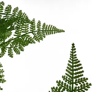 150cm Artificial Natural Extra Large Fern Foliage Plant with Silver Metal Plater