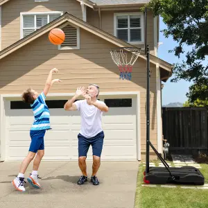 Costway Portable Basketball Hoop Height Adjustable Indoor Outdoor Basketball Stand