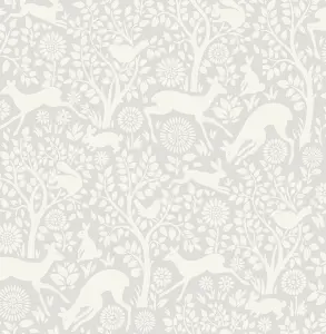 NuWallpaper NUS3677 Merriment Peel & Stick Wallpaper, Grey