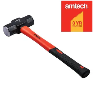 Amtech A2125 1.8kg (4lb) Sledge hammer with fibreglass shaft