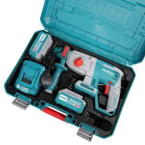 Total Li-Ion 20V Rotary Hammer (with 2 x Batteries & Charger) - TRHLI202287